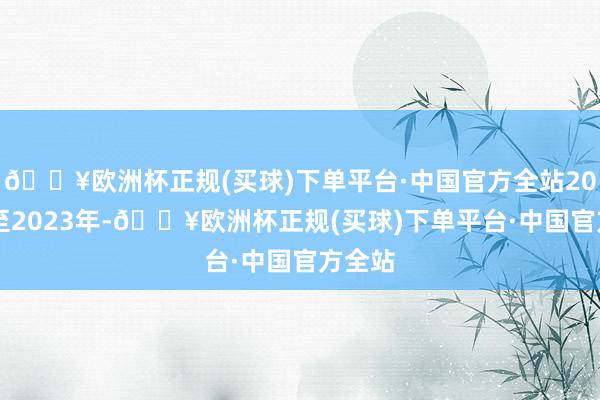 🔥欧洲杯正规(买球)下单平台·中国官方全站2021年至2023年-🔥欧洲杯正规(买球)下单平台·中国官方全站