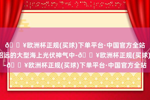 🔥欧洲杯正规(买球)下单平台·中国官方全站参与到了中广核烟台招远的大型海上光伏神气中-🔥欧洲杯正规(买球)下单平台·中国官方全站