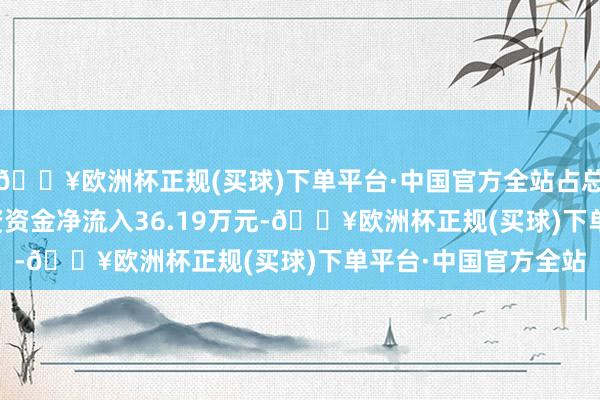 🔥欧洲杯正规(买球)下单平台·中国官方全站占总成交额4.07%；游资资金净流入36.19万元-🔥欧洲杯正规(买球)下单平台·中国官方全站