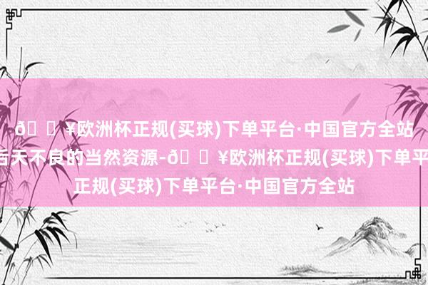 🔥欧洲杯正规(买球)下单平台·中国官方全站他信服中国领有后天不良的当然资源-🔥欧洲杯正规(买球)下单平台·中国官方全站