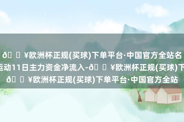 🔥欧洲杯正规(买球)下单平台·中国官方全站名顺序一；上海机电等运动11日主力资金净流入-🔥欧洲杯正规(买球)下单平台·中国官方全站