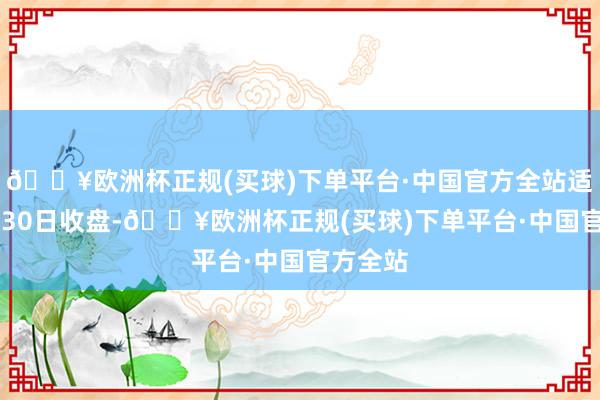 🔥欧洲杯正规(买球)下单平台·中国官方全站适度10月30日收盘-🔥欧洲杯正规(买球)下单平台·中国官方全站