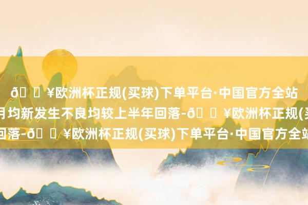 🔥欧洲杯正规(买球)下单平台·中国官方全站三季度个贷和信用卡月均新发生不良均较上半年回落-🔥欧洲杯正规(买球)下单平台·中国官方全站