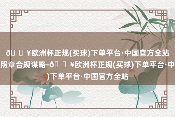 🔥欧洲杯正规(买球)下单平台·中国官方全站银行机构应照章合规谋略-🔥欧洲杯正规(买球)下单平台·中国