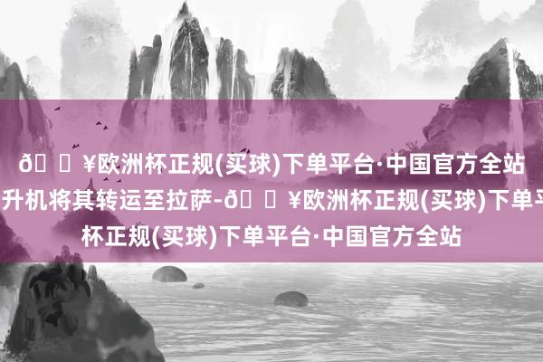 🔥欧洲杯正规(买球)下单平台·中国官方全站立即进取司苦求直升机将其转运至拉萨-🔥欧洲杯正规(买球)下